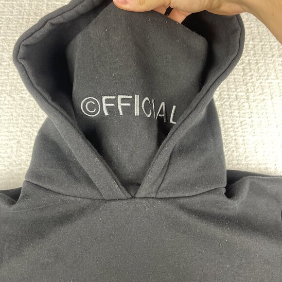 Boohoo Man Hoodie with Built in Snood Black Men Size Small (Read) - Picture 7 of 16